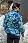 Men's Rhinestone Floral Rooster Long Sleeve Shirts