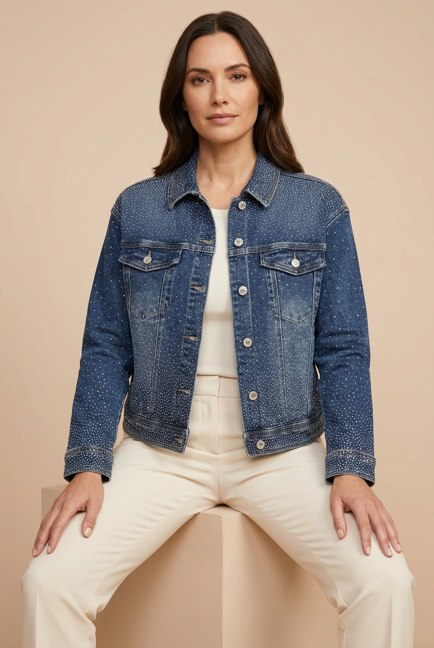 Seated jacket pose