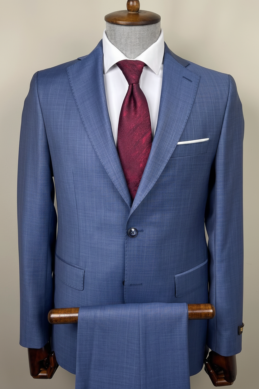 Steel Blue Suit – No Tag, Full Length