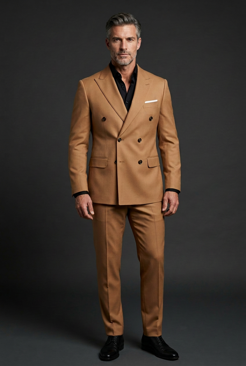 Suit with the small extra right-side pocket removed