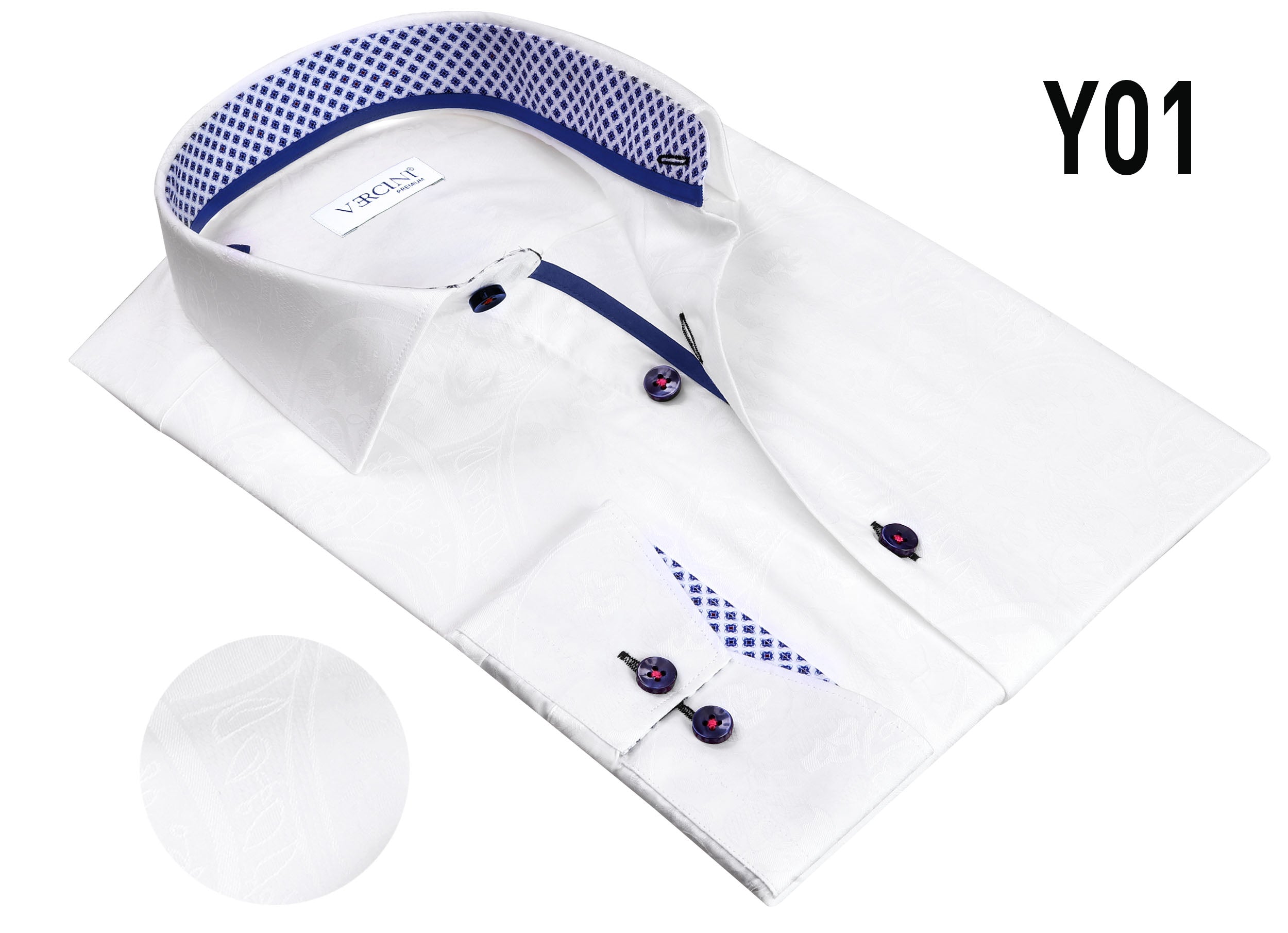 Vercini Y01 Signature White Dress Shirt