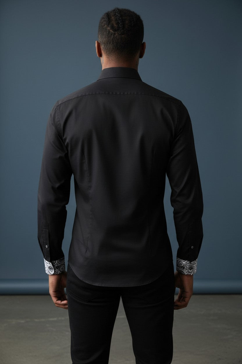 Vercini Y07 Midnight Black Signature Shirt