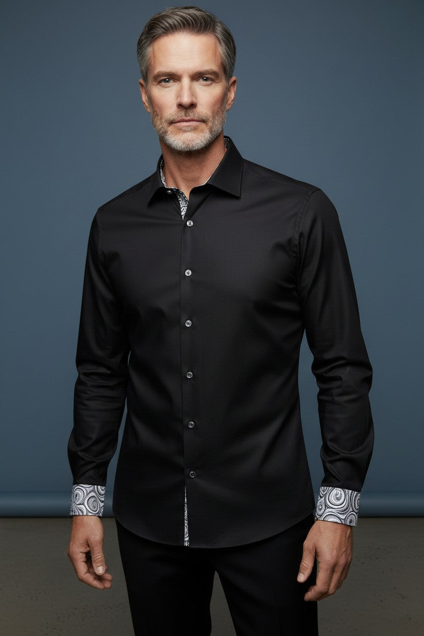 Vercini Y07 Midnight Black Signature Shirt