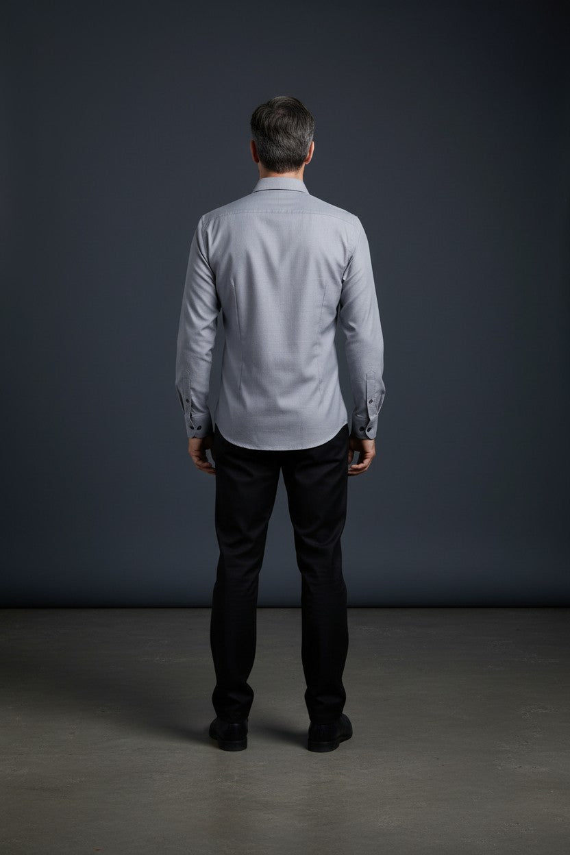 Vercini Y12 Steel Grey Executive Shirt