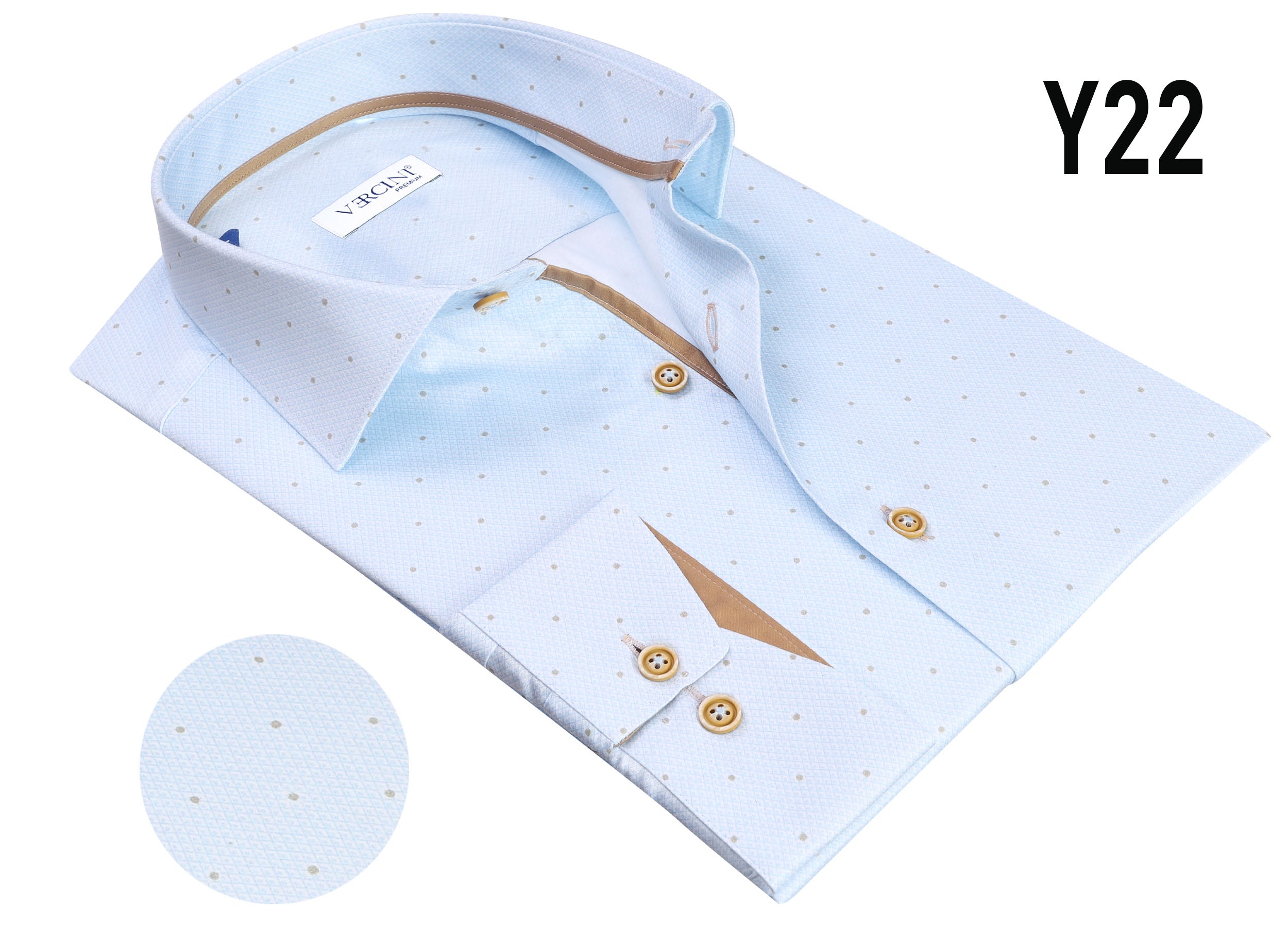 Vercini Y22 Sky Dot Contrast Shirt