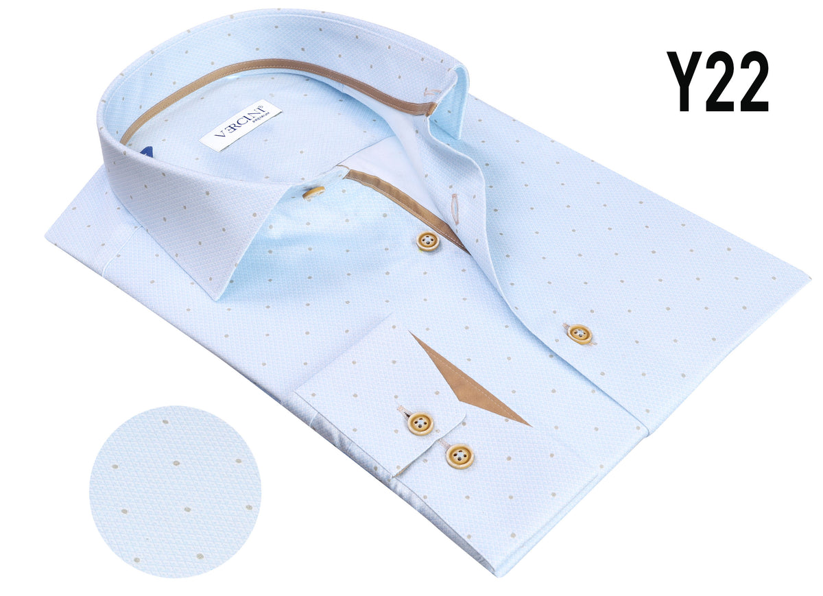 Vercini Y22 Sky Dot Contrast Shirt