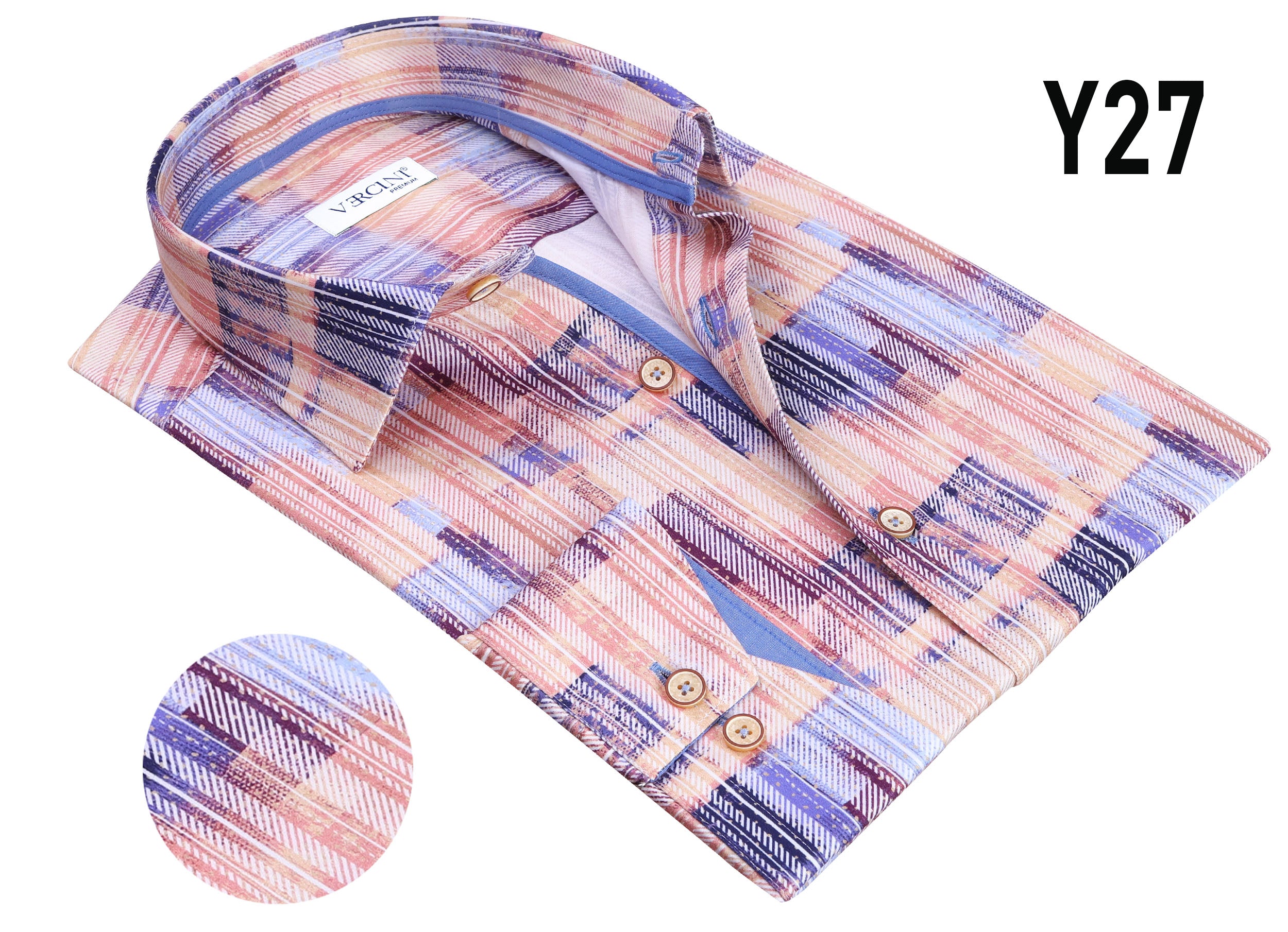 Vercini Y27 Sunset Mosaic Print Shirt