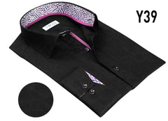 Vercini Y39 Black Jacquard Luxe Shirt