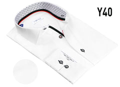 Vercini Y40 White Precision Contrast Shirt