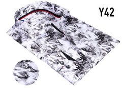 Vercini Y42 Monochrome Viper Print Shirt