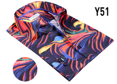 Vercini Y51 Electric Flame Print Shirt