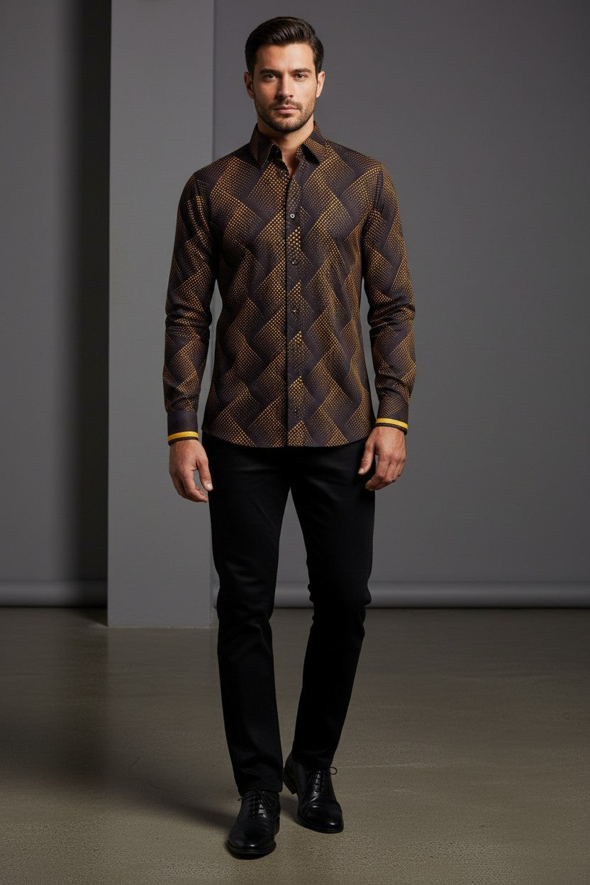 Vercini Amber Matrix Casual Shirt
