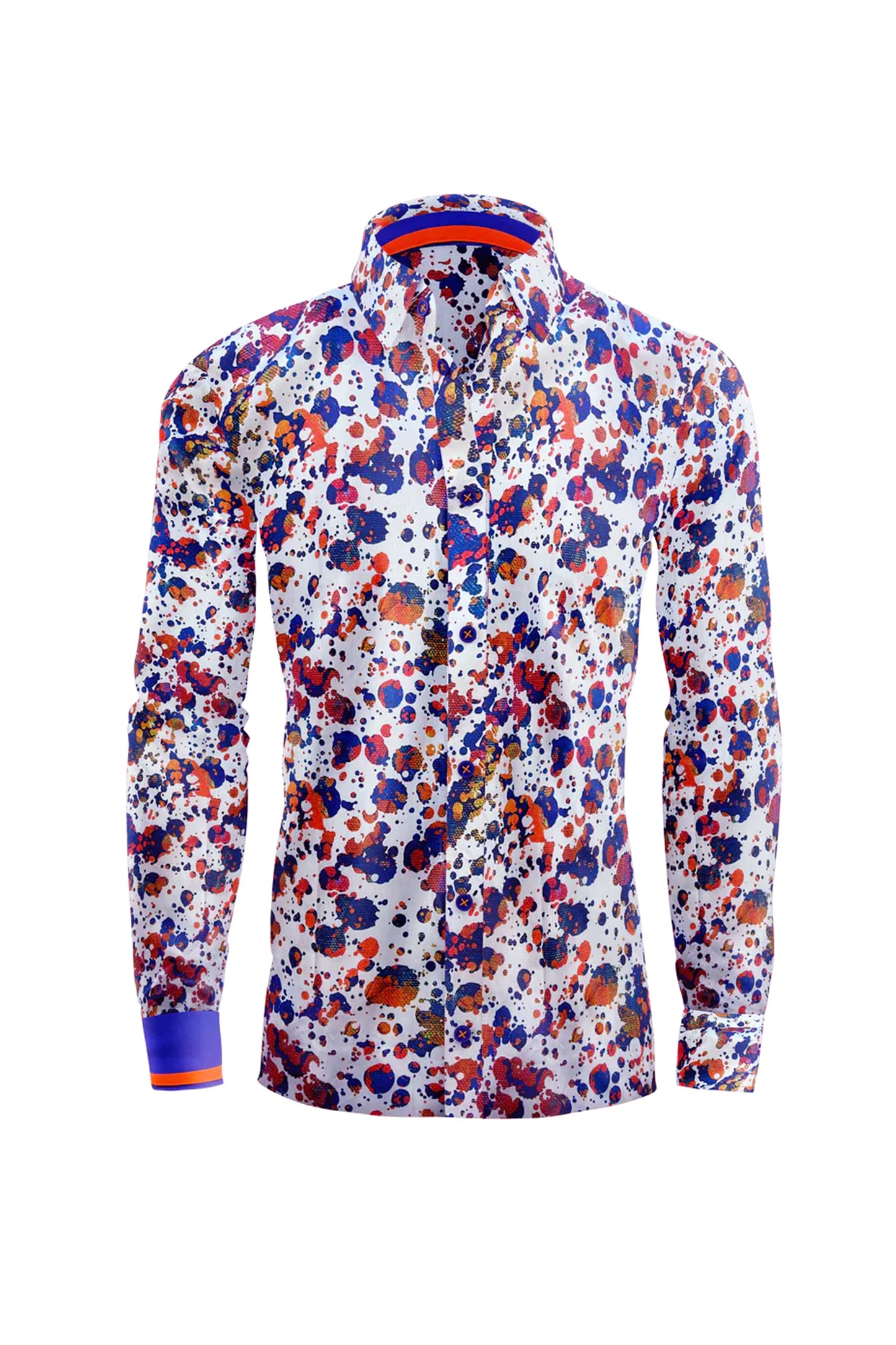 Coral Reef Splash Dress Shirt CASUAL SHIRT On Sale 30% Off Vercini