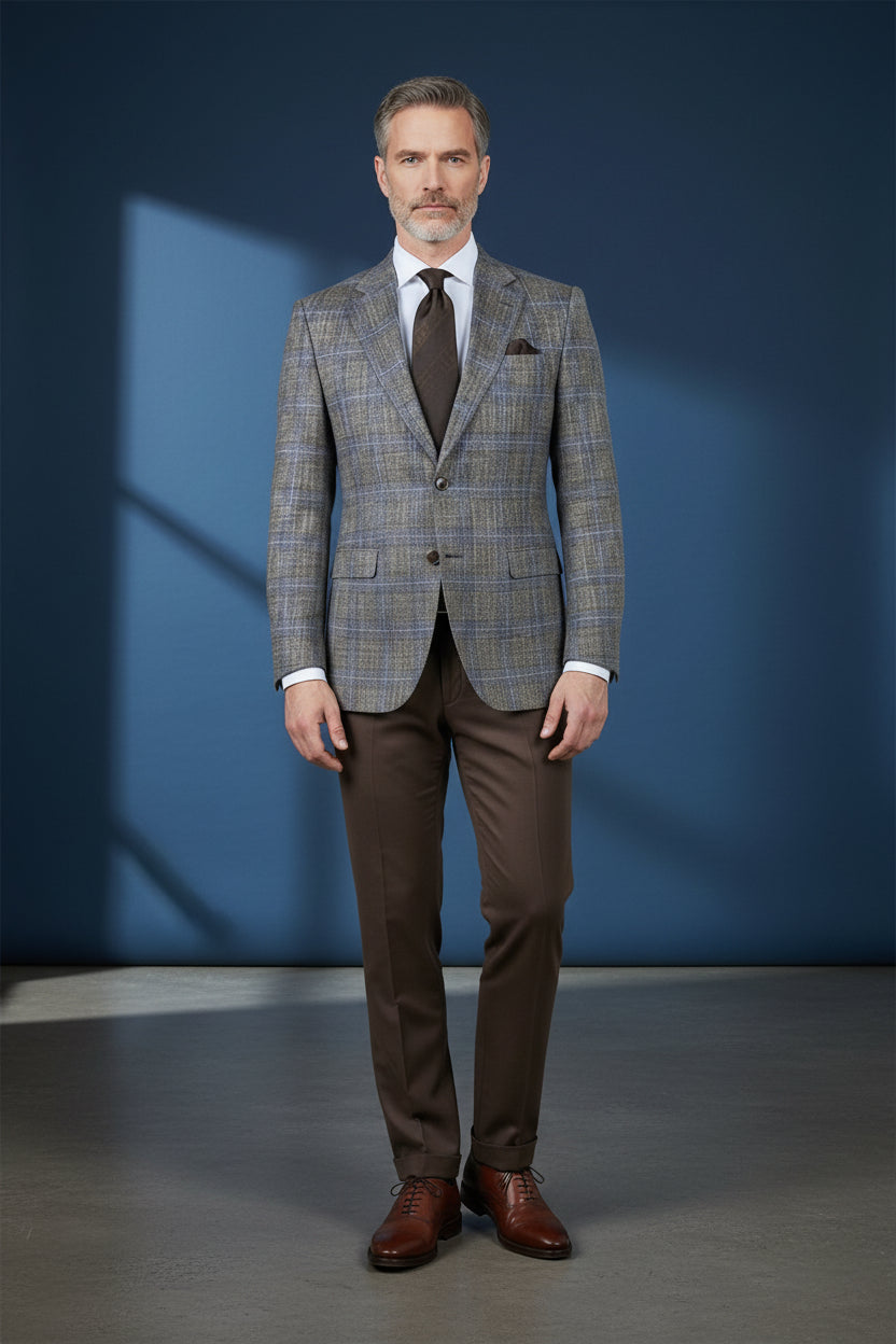 Vercini Smoky Glen Plaid Jacket