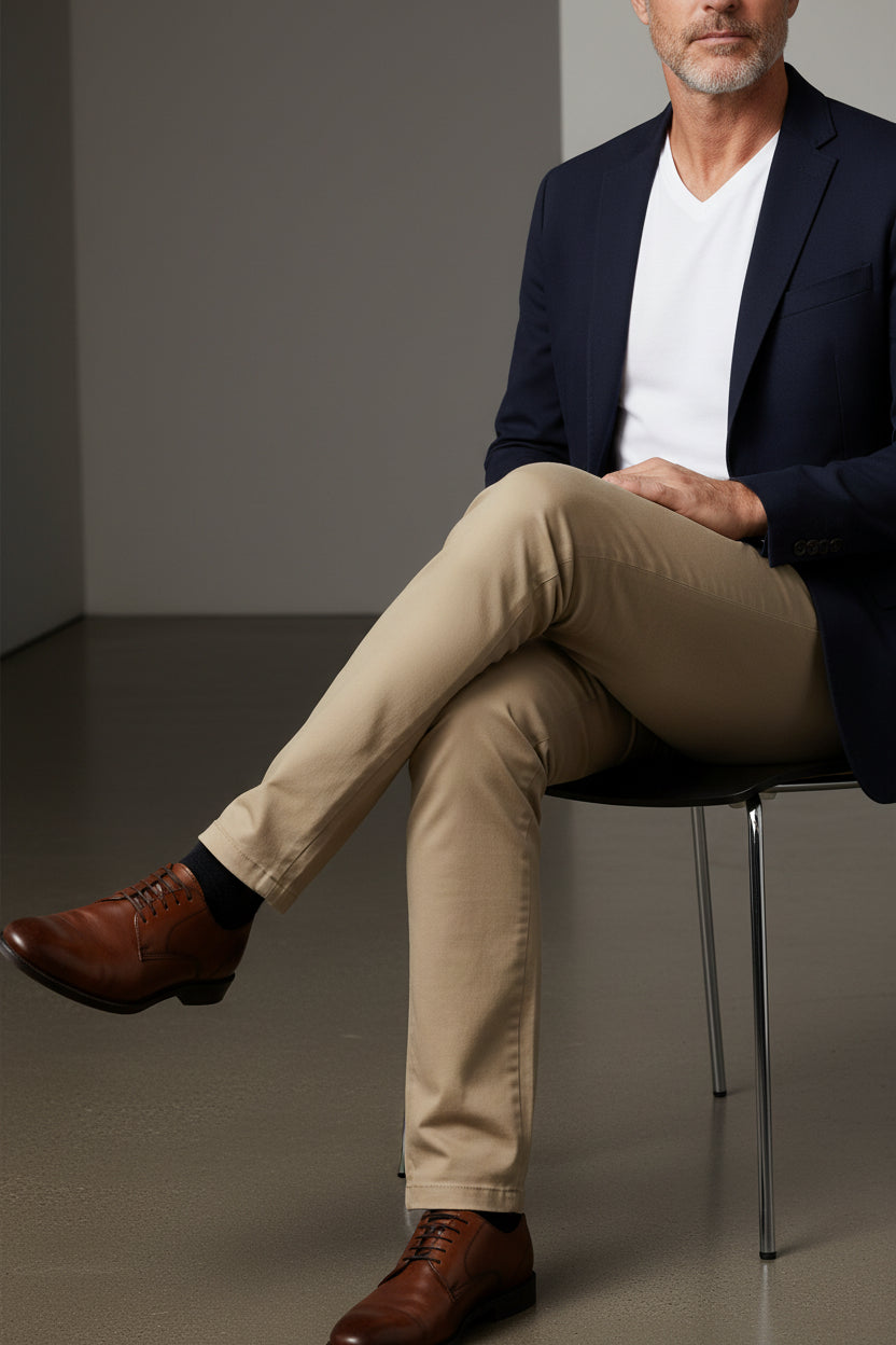 Vercini Premium Cotton Chinos - Luxury Men's Dress Pants