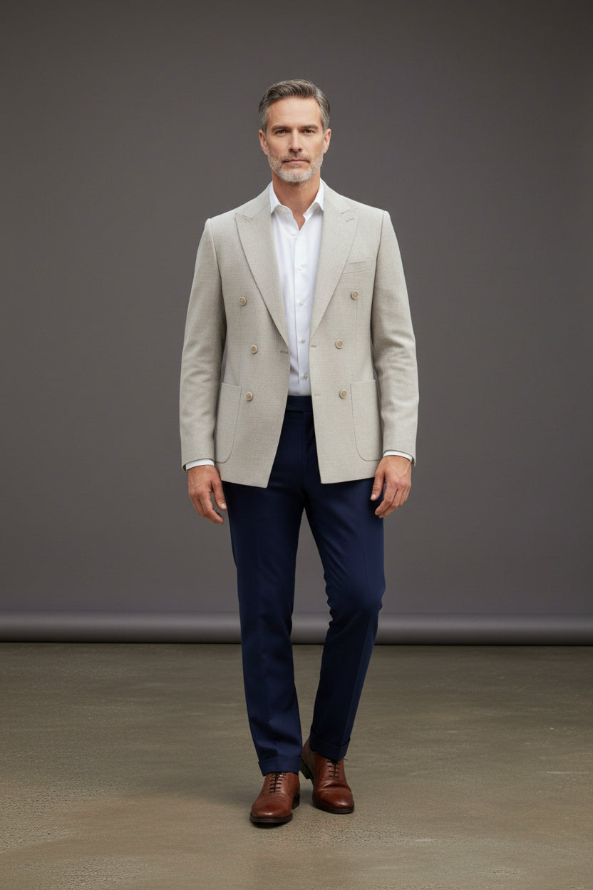 Timeless Double-Breasted Jacket – Classic Elegance & Sophistication"