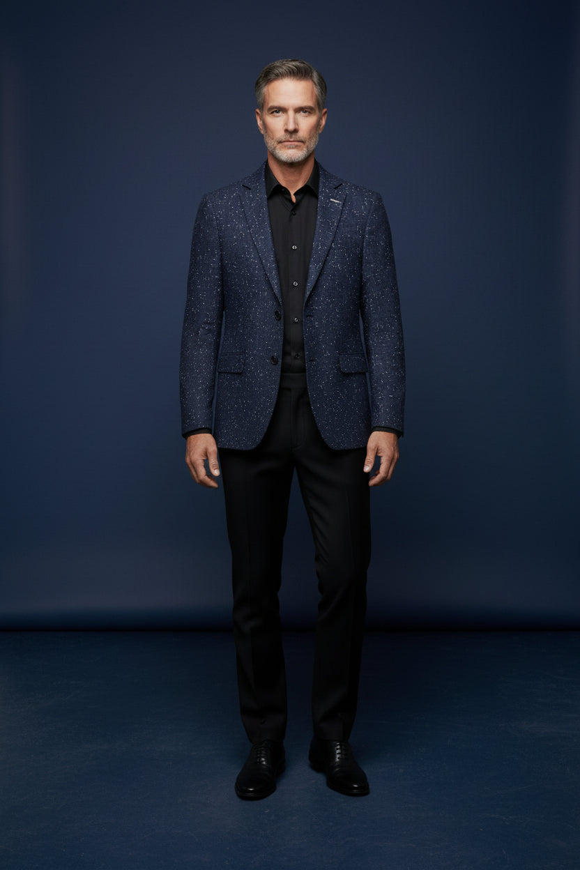 Luxury Texture Blazer – Vercini Slim Fit Edition