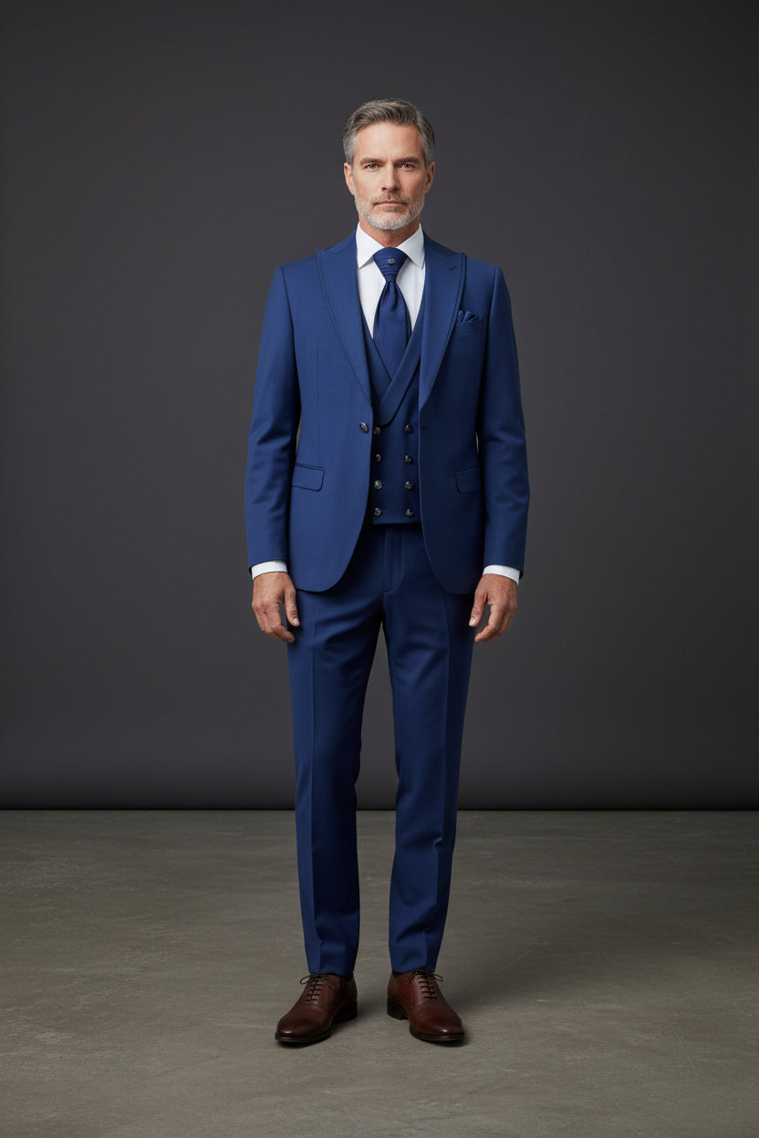 Vandyke Blue Tuxedo - 4-Piece Slim Fit