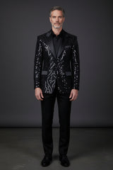 Collins Sequin Blazer - Luxury Embellished Formal Jacket