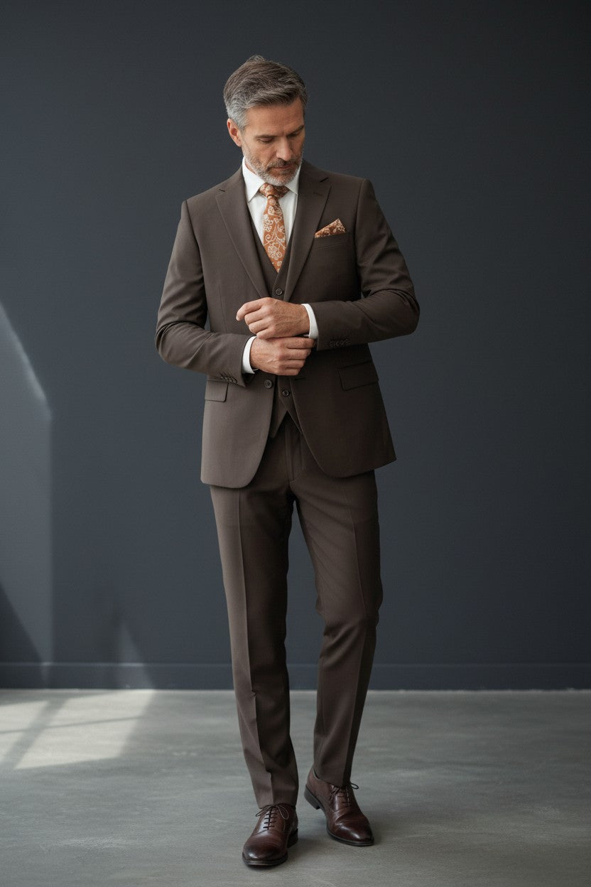 Classic Brown Suit – Timeless Elegance by Vercini