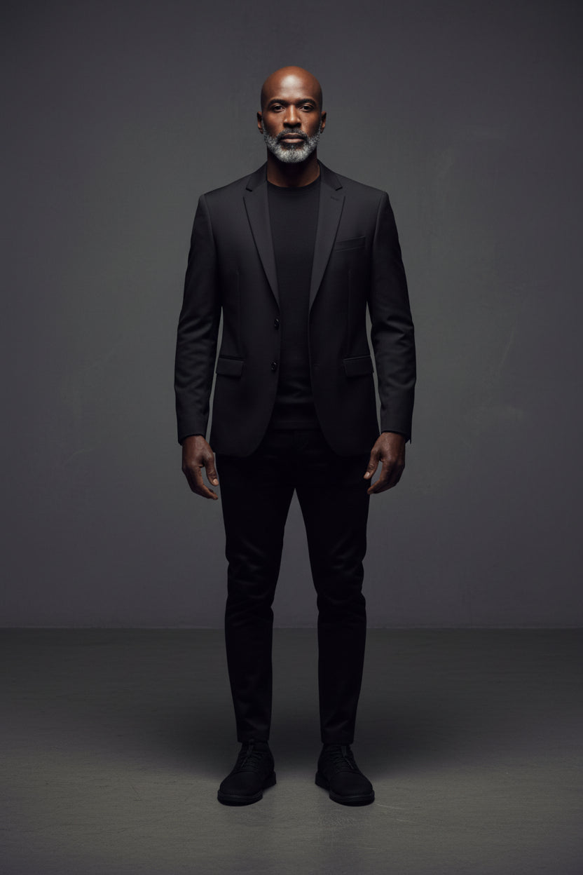 Navy Blue Tailored Sport Coat - Modern Fit