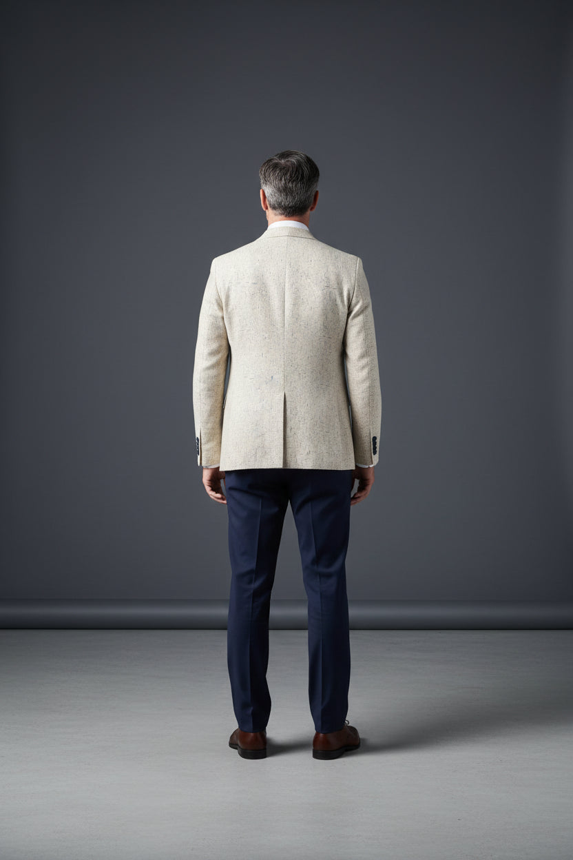 Vercini Men's Continental Textured Blazer