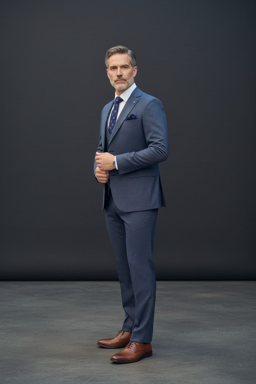 Three-Piece Dot Suit – Premium Tailored Menswear | Vercini
