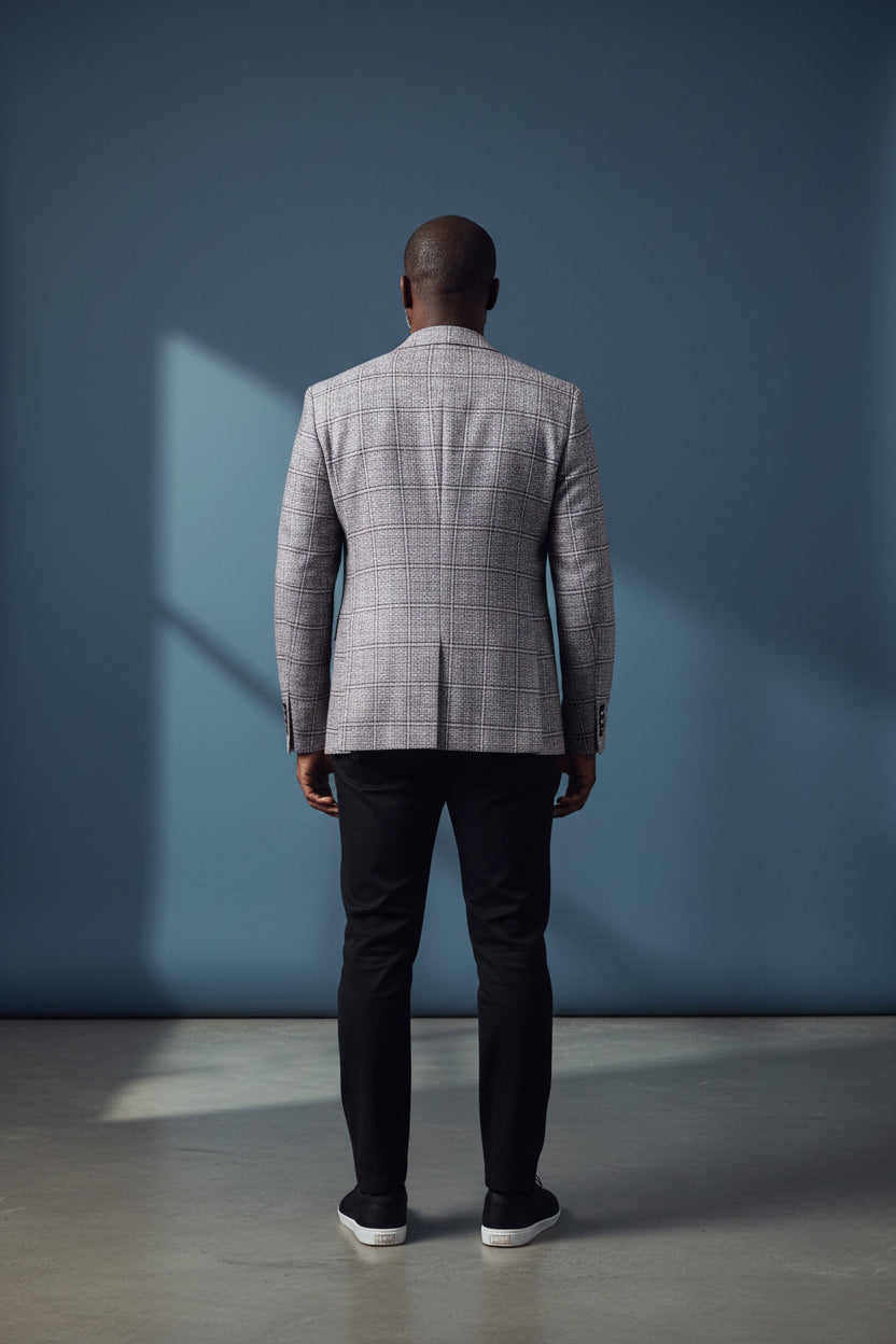 M4153 Vercini Classic Tweed Elegance Blazer