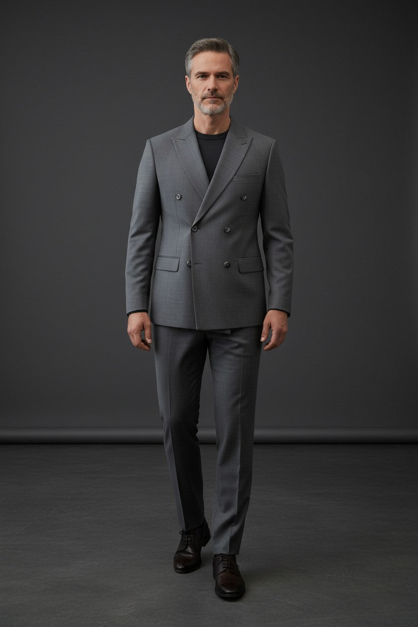 Vercini Metropolitan Double-Breasted Suit