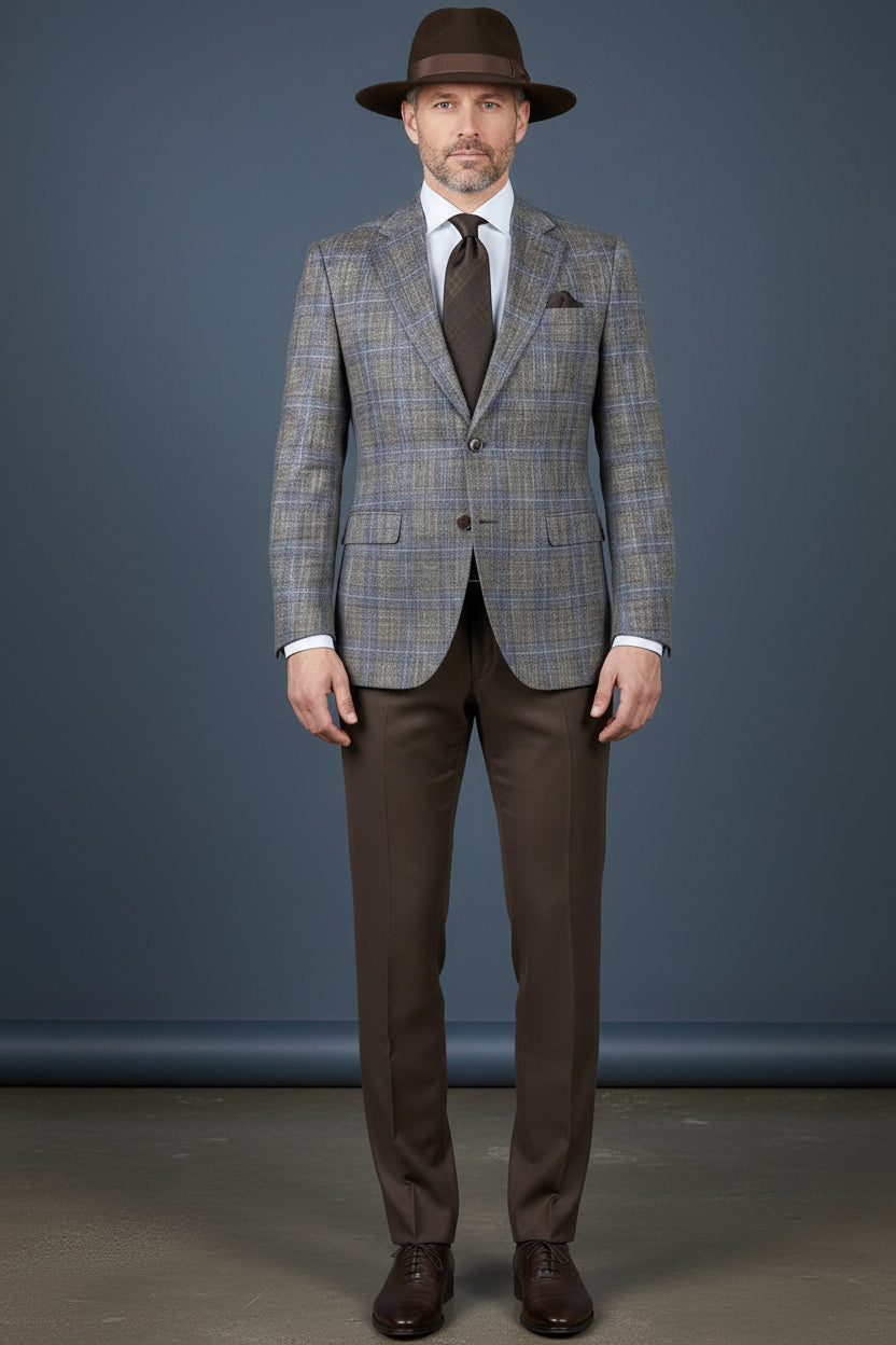 Vercini Smoky Glen Plaid Jacket