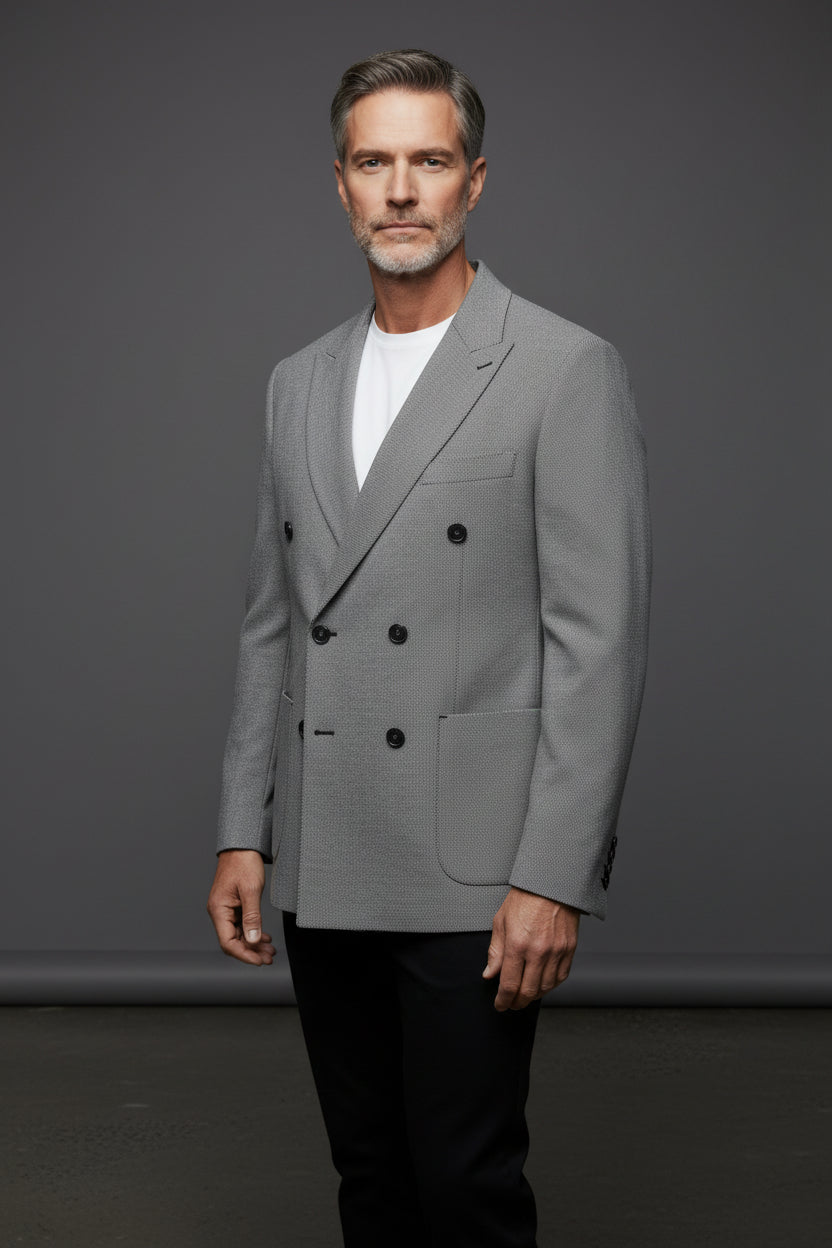 Timeless Double-Breasted Jacket – Classic Elegance & Sophistication"