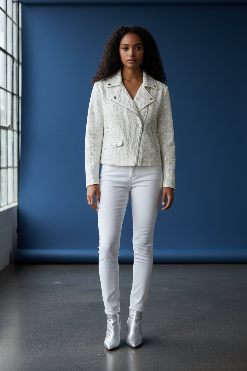 DAZZLING WHITE SILVER JACKET