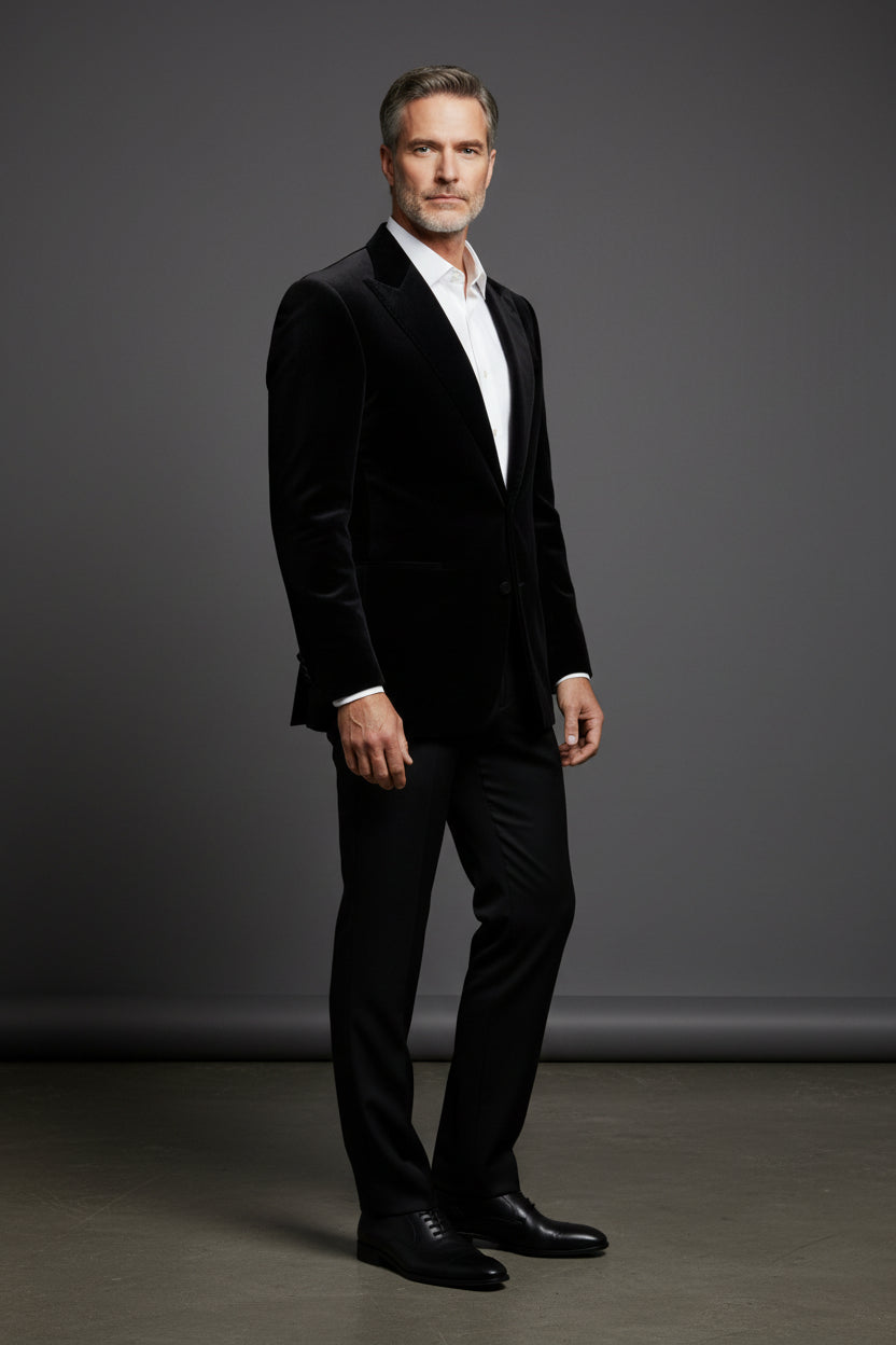 Vercini® Velvet Men's Blazer