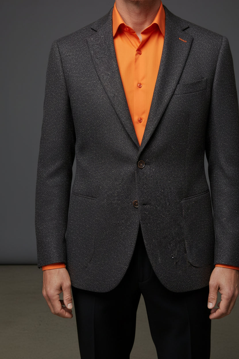 KNITED DECONSTRUCTED WOOL SPORT JACKET