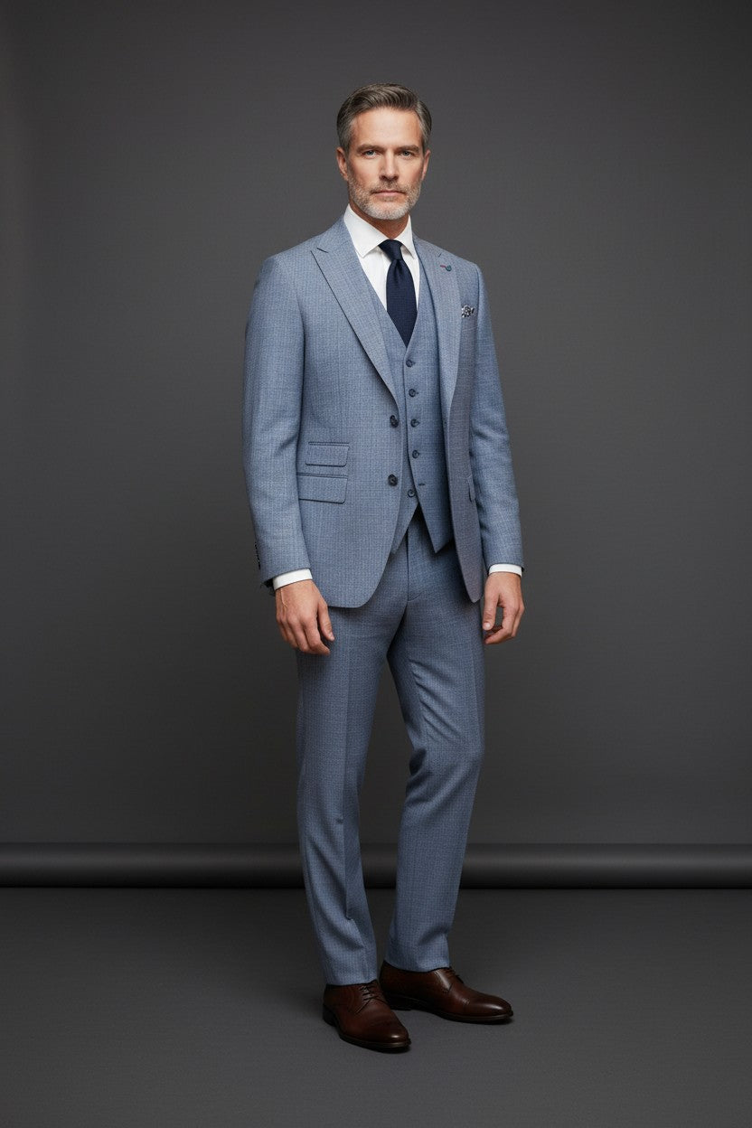 Tailored for Success: A Modern 3-Piece Suit
