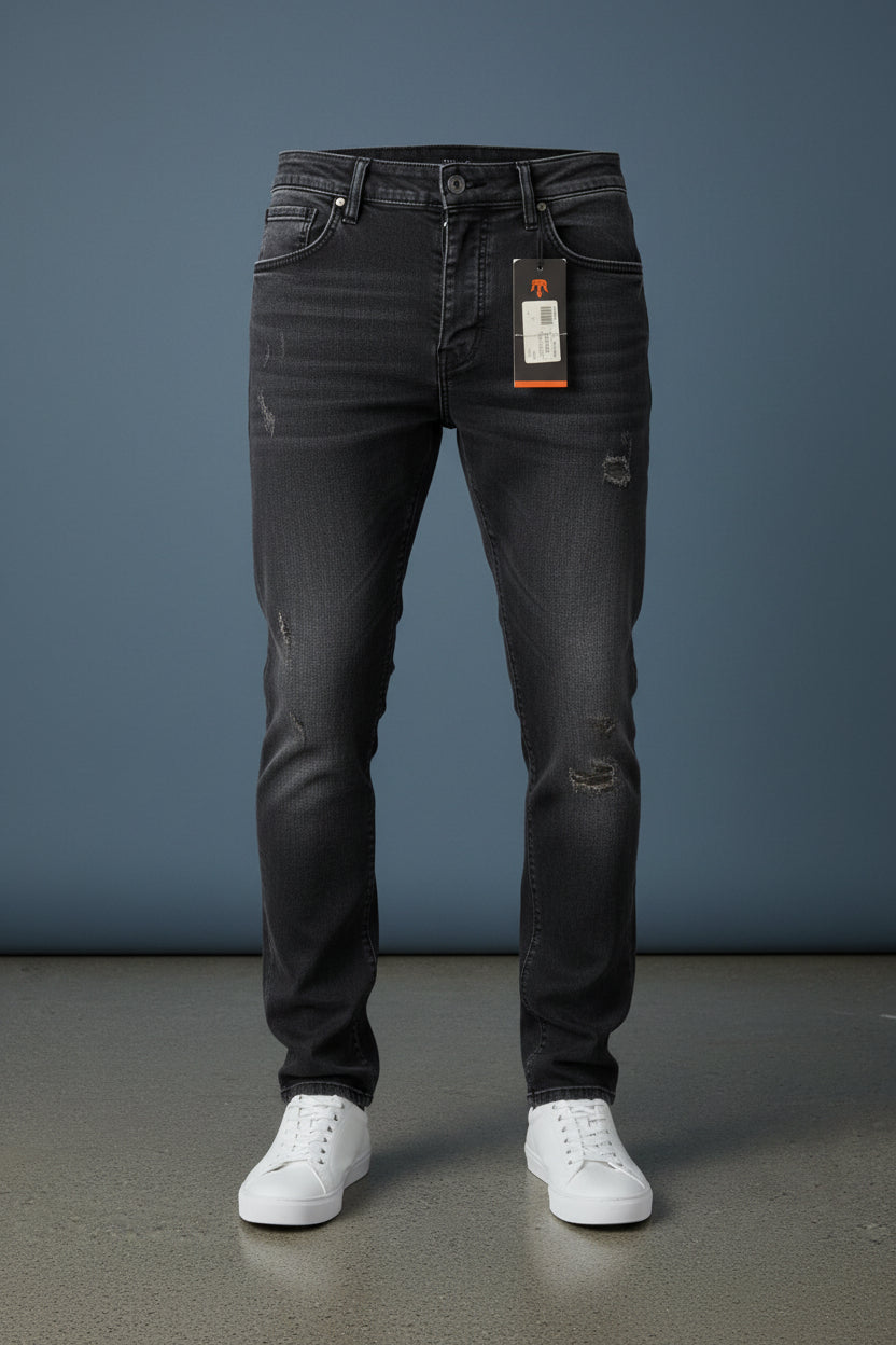 Distressed Denim Jeans