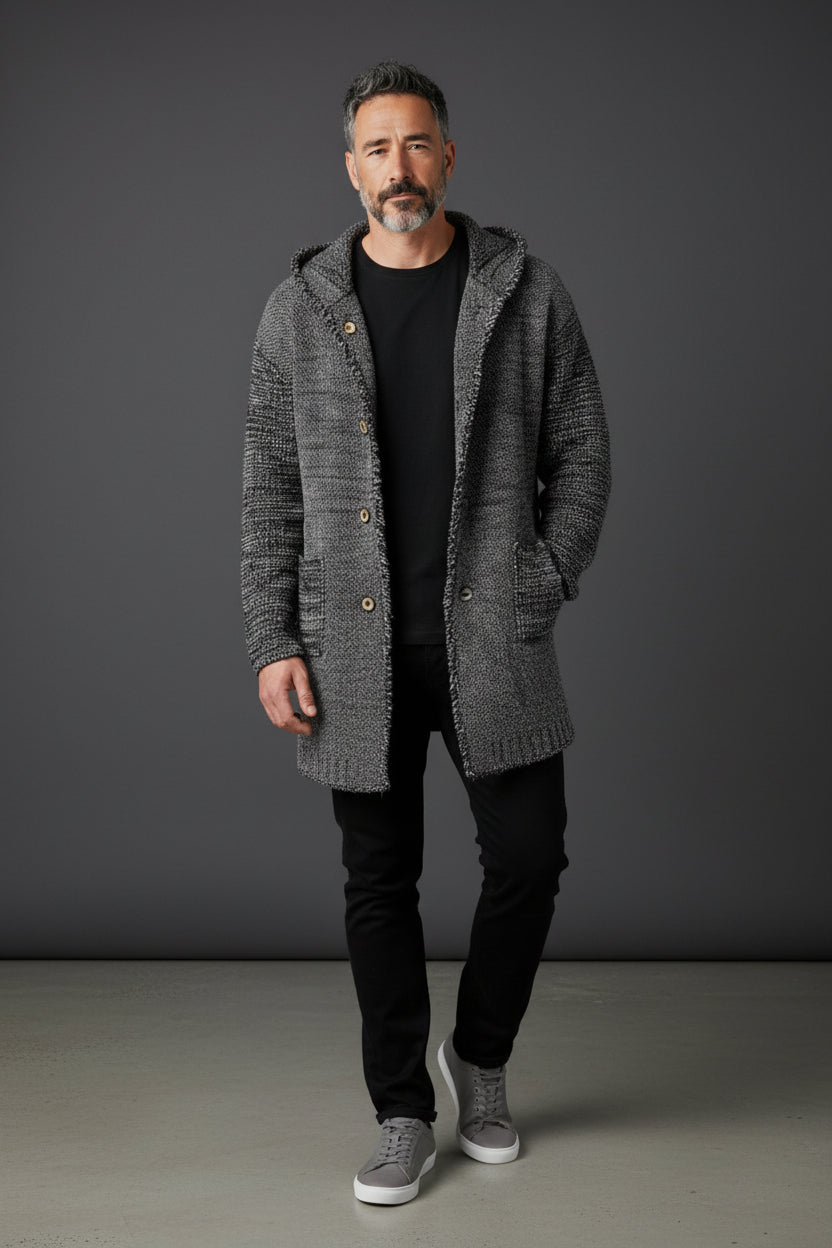 Urban Knit Hooded Cardigan