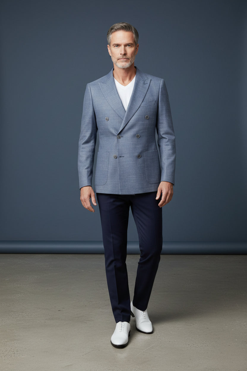 Timeless Double-Breasted Jacket – Classic Elegance & Sophistication"