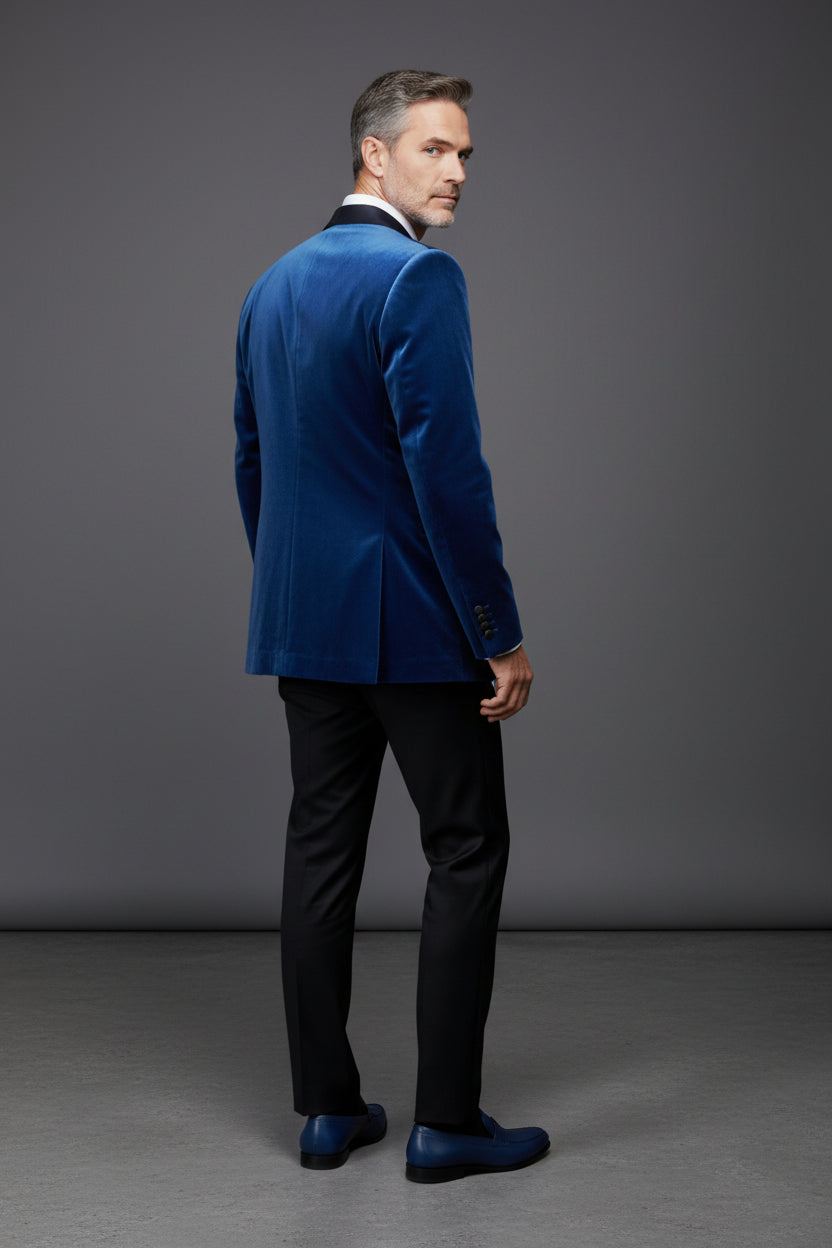 Vercini® Velvet Men's Blazer