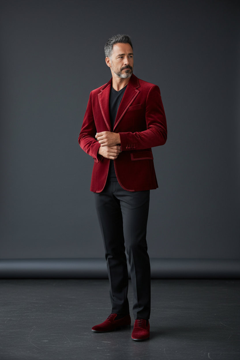 Velvet Blazer Collection: Vercini Men's Luxury Evening & Tuxedo Jackets