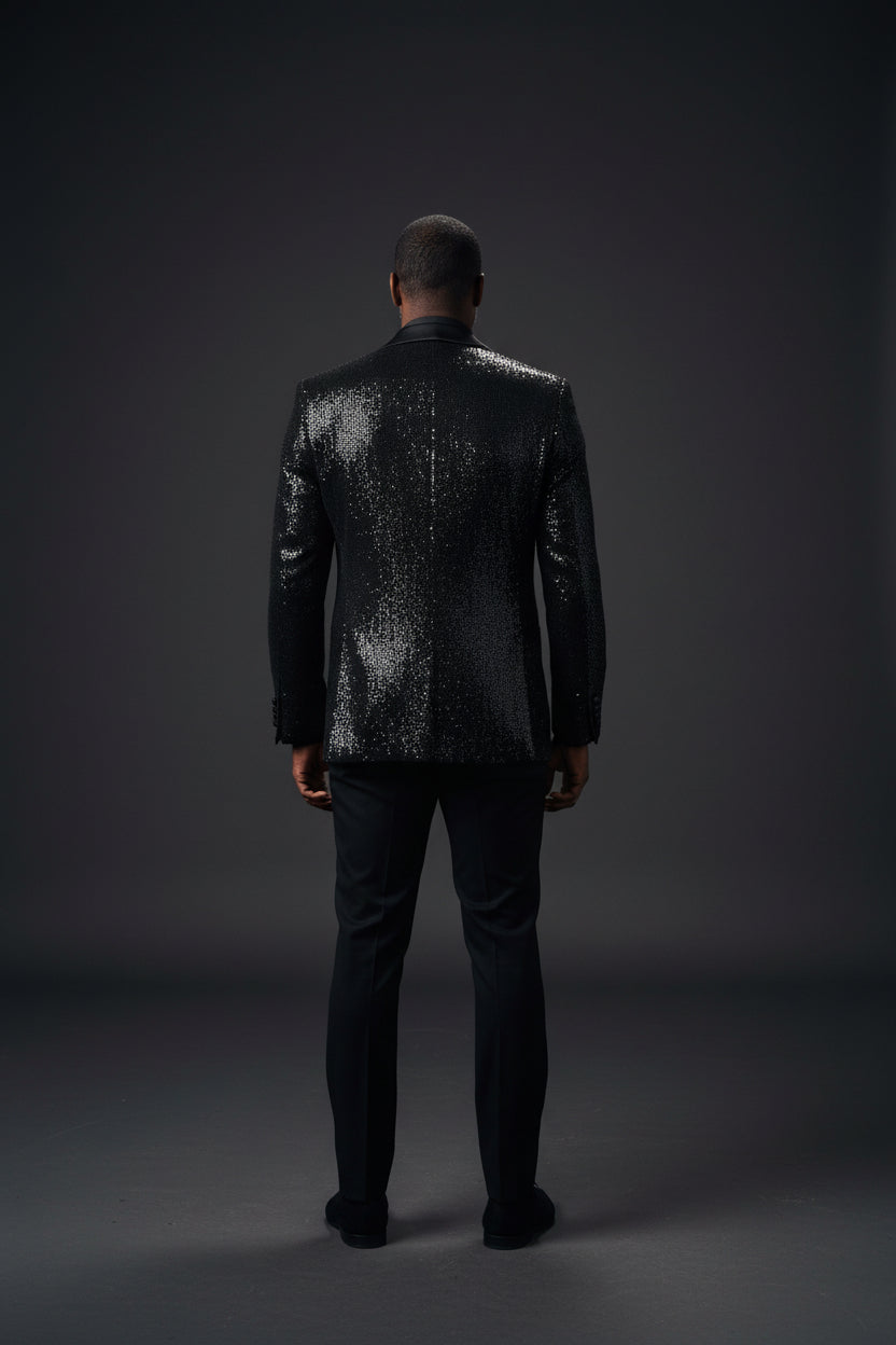 Shimmering Black Evening Jacket