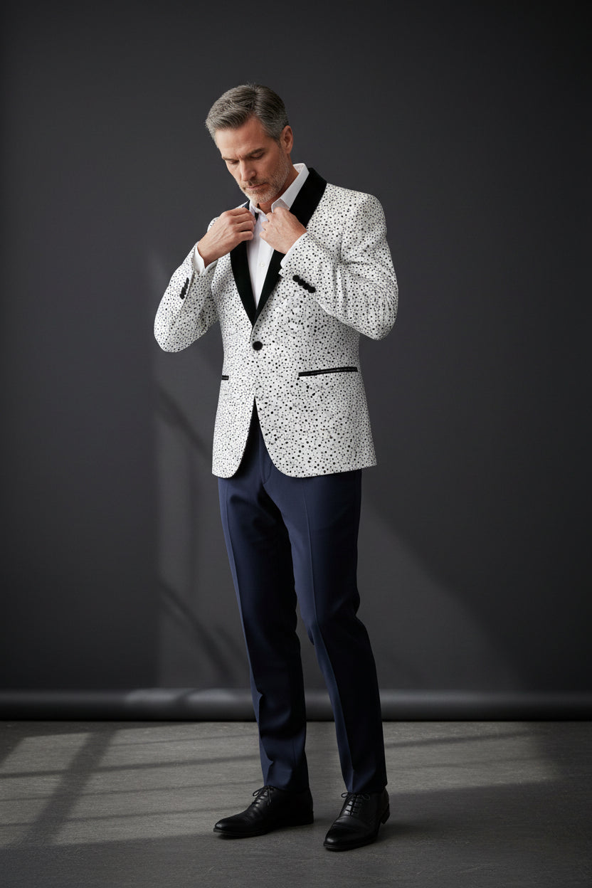 Vercini Polka-Dot Premium Blazer