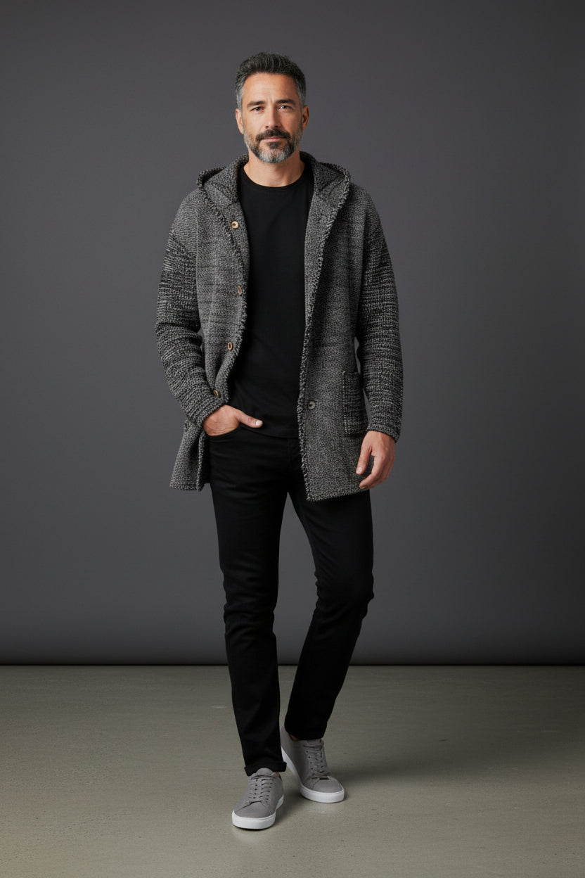 Urban Knit Hooded Cardigan