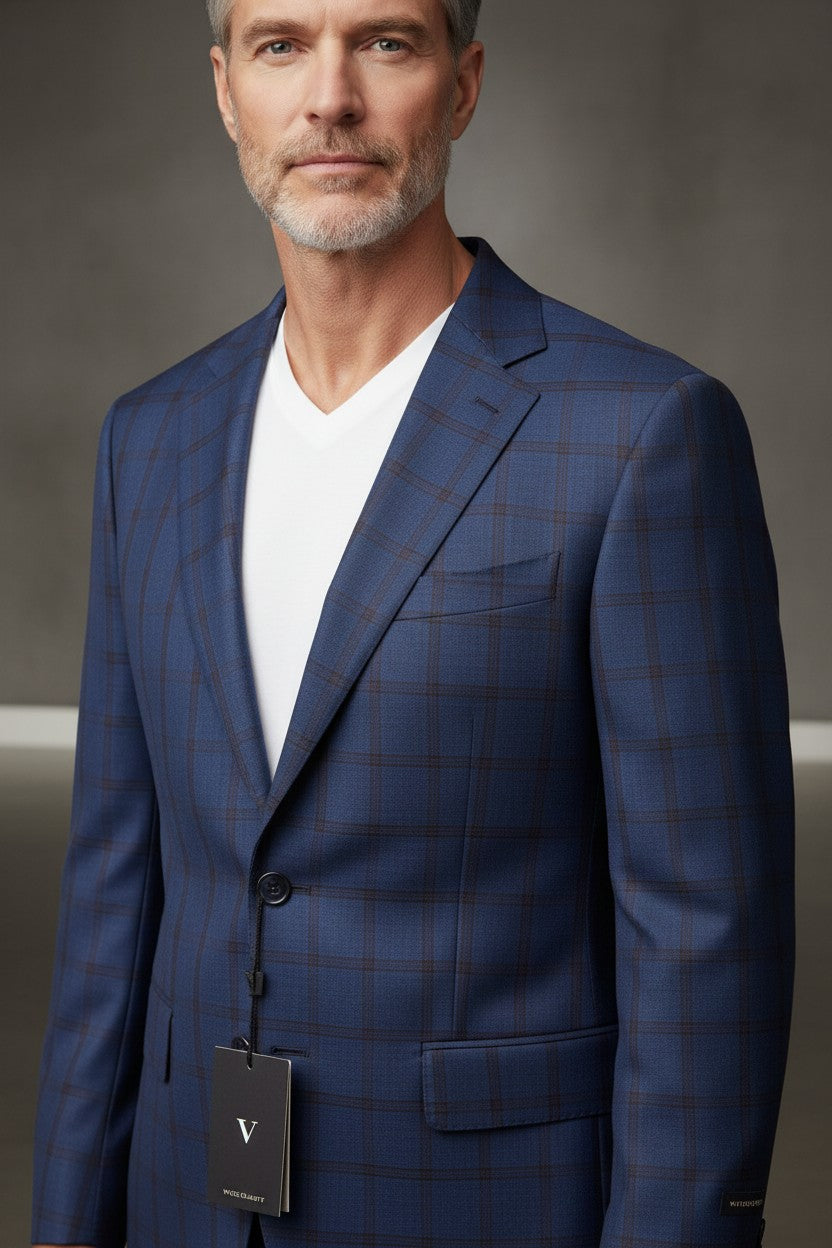 Vercini  modern gentleman Two-Piece Wool Suit