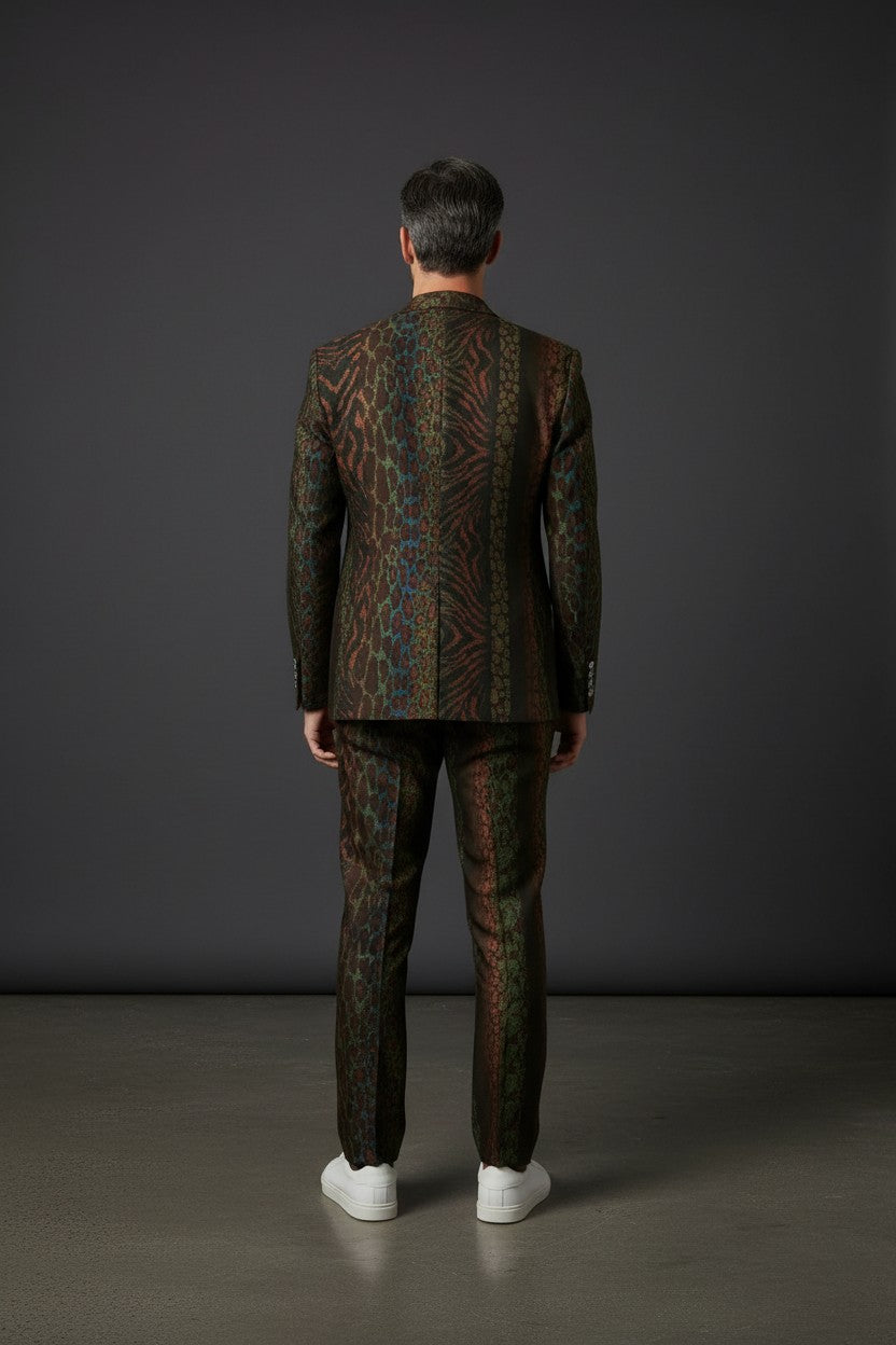 MULTI COLOR ANIMAL PRINT SUIT