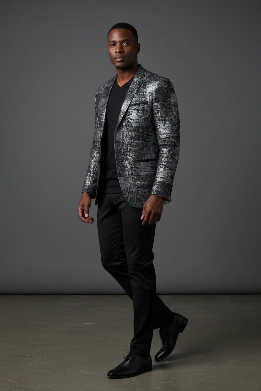 Foiled Detailed Blazer