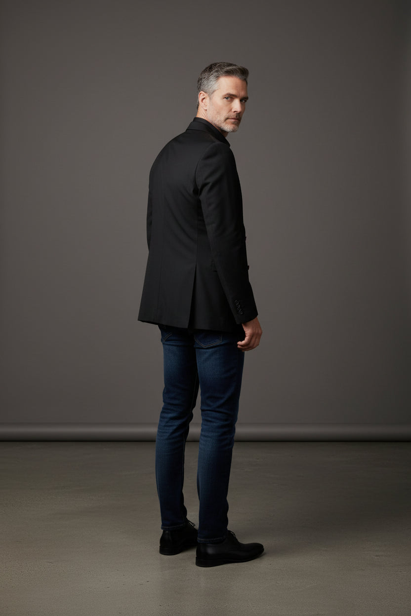 Azure Elegance & Midnight Poise Blazers