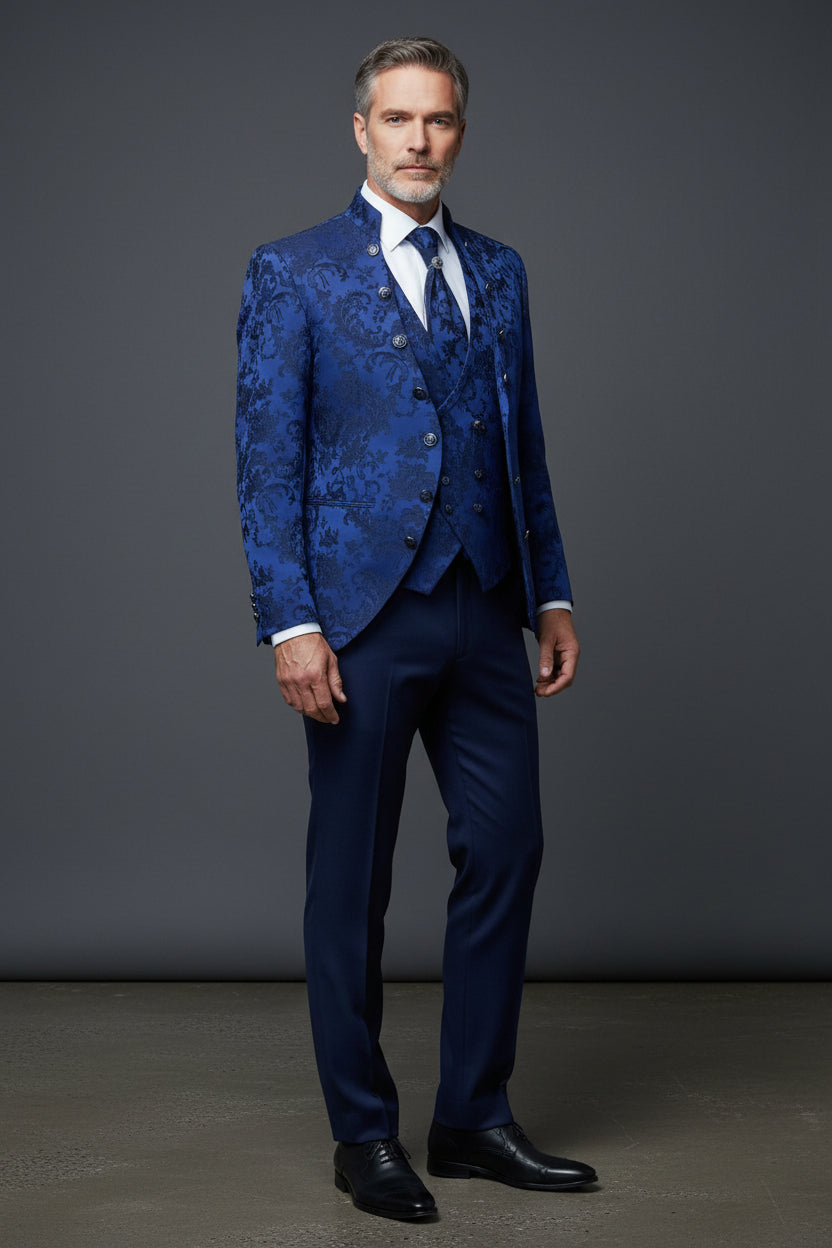 Jacquard Tuxedo – 3-Piece Statement Suit