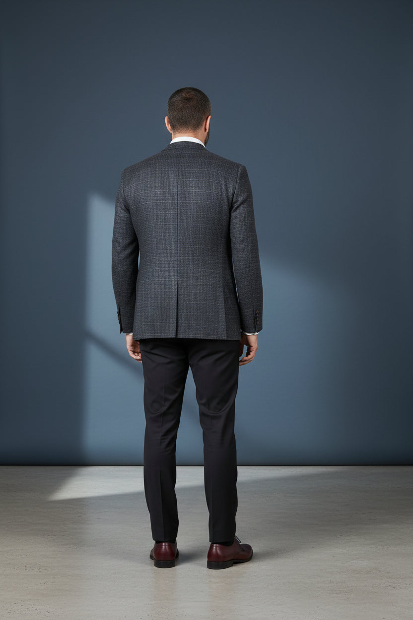 The Vercini Azure Windsor Jacket blends modern elegance
