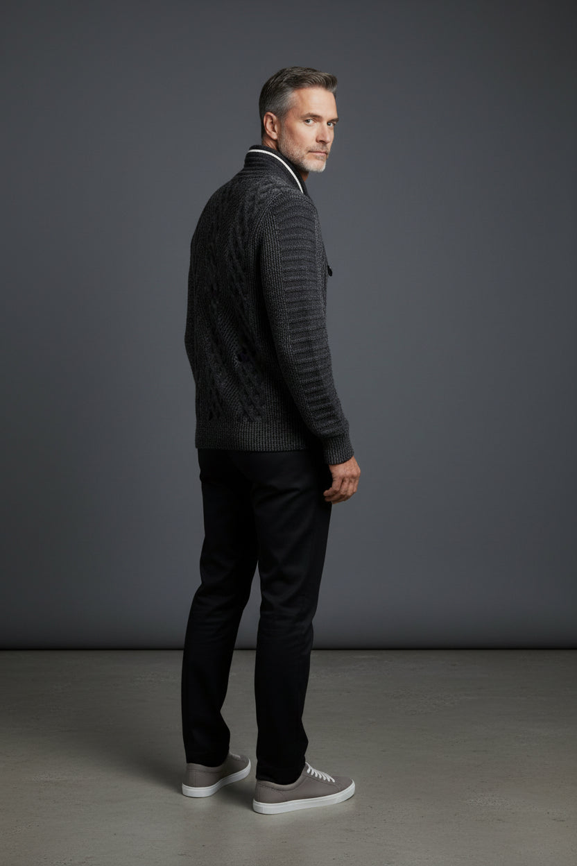 Vercini CROWNED Shawl Sweater